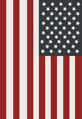 vertical usa flag