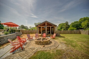 Naklejka premium pavilion in the park