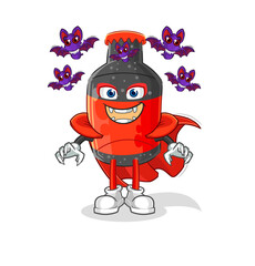 cola Dracula illustration. character vector