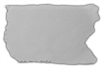 Obraz premium One piece of ripped paper on white