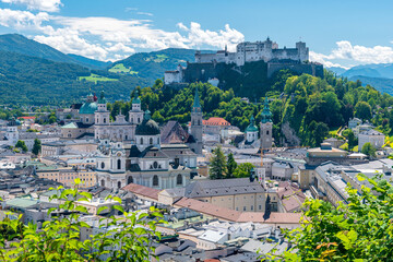 Naklejka premium Altstadt von Salzburg, Österreich