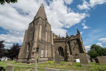 Fototapeta na wymiar St Peter's Church in Hope, United Kingdom.