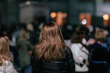 Fototapeta premium woman in street
