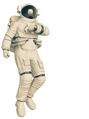 astronaut in a white background