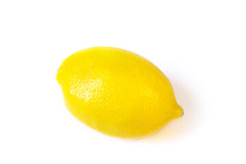 yellow lemon on a white background