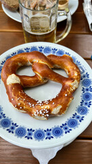 bavarian traditional food: what you get in restaurants in Bavaria. High-quality photo