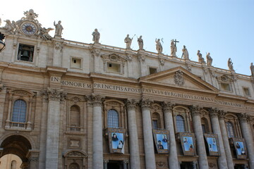 Fototapeta na wymiar the facade of basilica