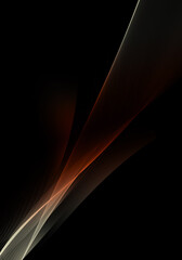 Abstract background waves. Black, red and orange abstract background for wallpaper or business card