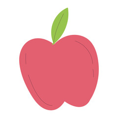 Isolated sketch of an apple icon Flat design Vector