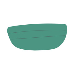 Isolated sketch of an empty bowl Vector