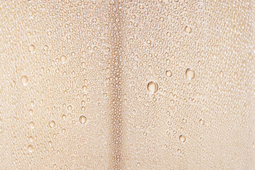 Water drops background. Selective focus.