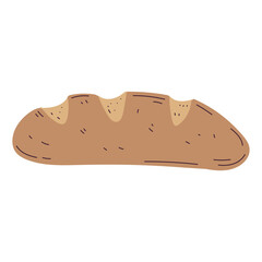 Isolated sketch of a bread icon Vector