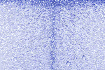 Water drops background. Selective focus.