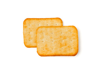 Crackers or biscuits. Cookies isolated