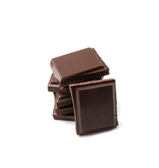 Broken Chocolate Bar Isolated