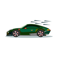 Sport car racing wrap design. vector design. - Vector 