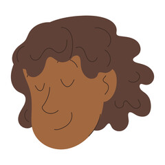 Isolated cute girl avatar cartoon Vector