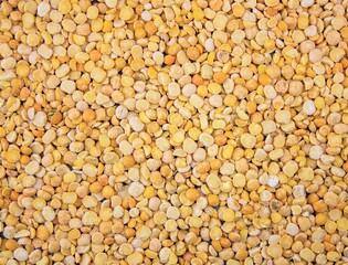 Background pea natural dry unprepared. Background of raw peas.