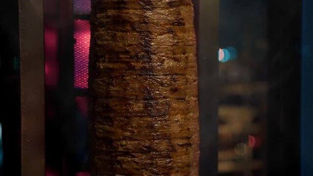 Turkish doner kebab delicious appetizing. Turkish street food