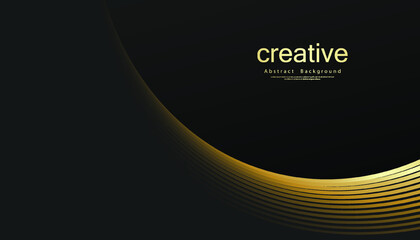 Gold luxurious wave line background - simple texture for your design. gradient background. Modern decoration for websites, posters, banners, EPS10 vector