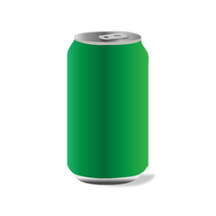green can of soda