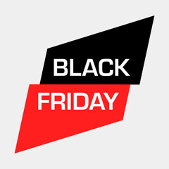 Black Friday sale. Black web banner. Sale of posters. Advertising. Vector illustration. Black friday promotional