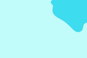 Simple wave blob background with two cold color on right top