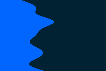 Wave vertically vector background design with two blue color