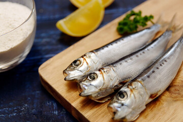 Squid that is the ingredient for multiple freshly caught fish dishes on the table
