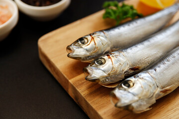 Squid that is the ingredient for multiple freshly caught fish dishes on the table
