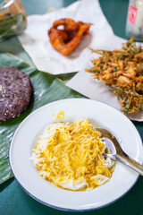 Kanom Jeen - Rice noodles in fish curry sauce