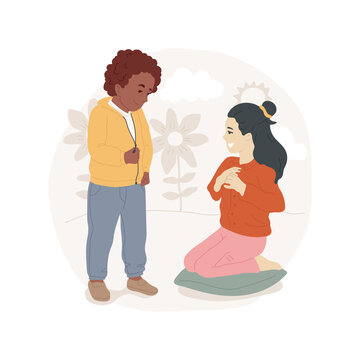 Button and unbutton isolated cartoon vector illustration. Child learns unbutton clothes, fine motor skills, hand and finger development, early education, kindergarten activity vector cartoon.