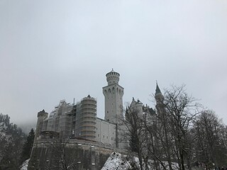 Fototapeta premium 山の上のお城