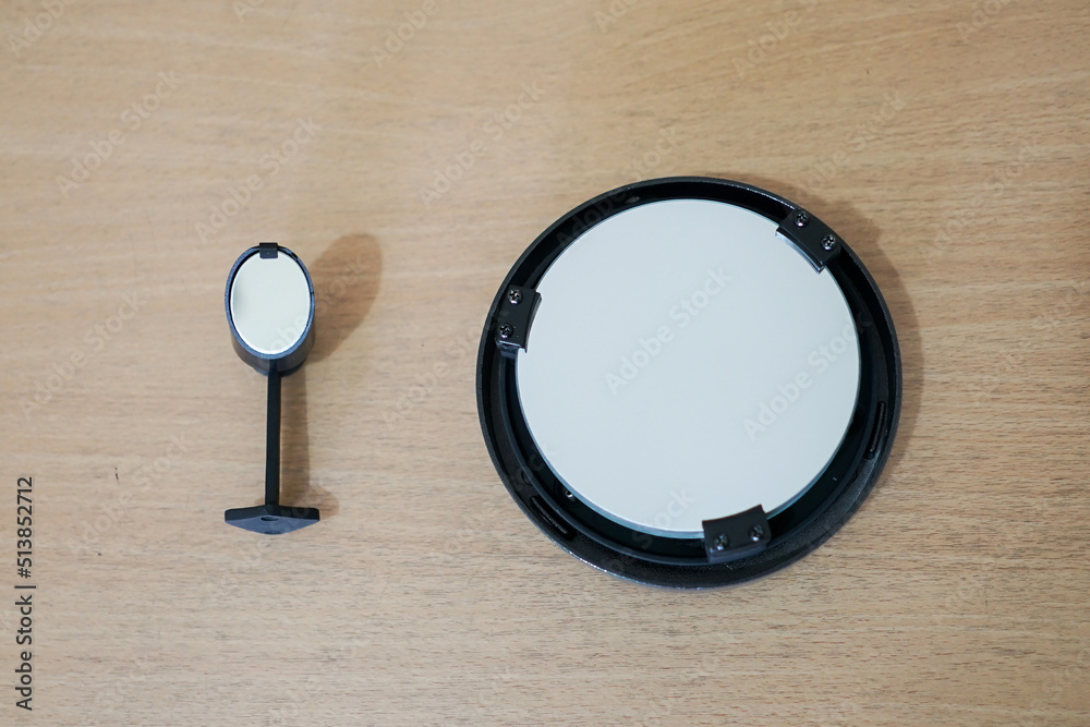 Wall mural primary and secondary mirror, parts of reflector telescope