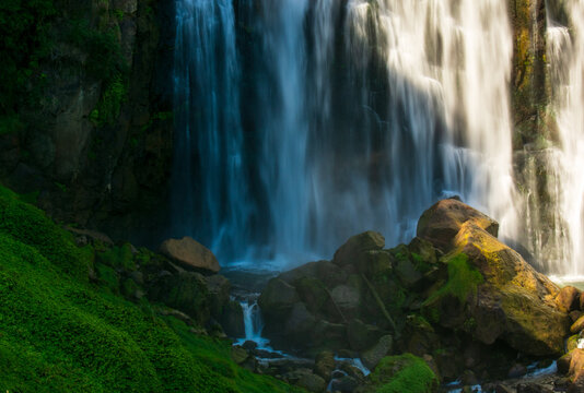 Stunning Marokopa falls located in Waikato, New Zealand