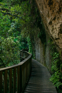 Stunning Marokopa falls located in Waikato, New Zealand