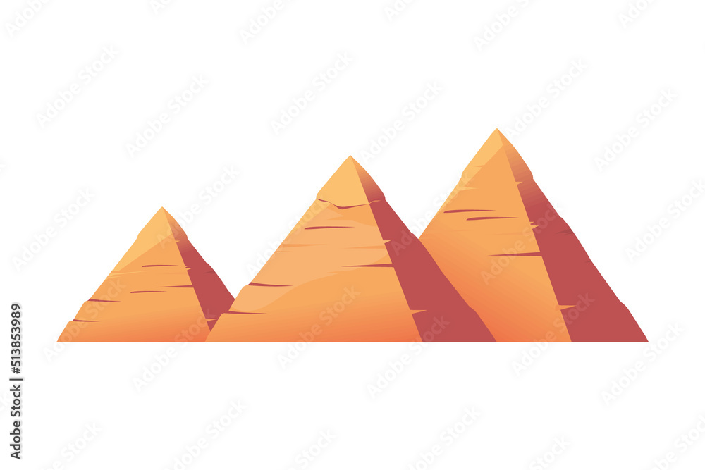 Sticker egyptian pyramids landmark