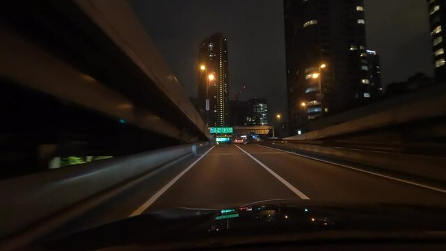 首都高　都心環状線　C1　夜景　車載動画
