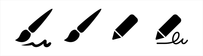 Signature pen icon. Pen and undersign, underwrite, ratify symbol. pen write sign, vector illustration