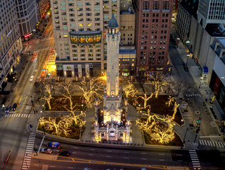 Obraz premium Water Tower Place Christmas