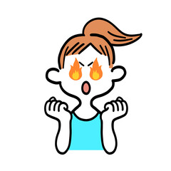 やる気が溢れる女性