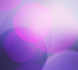Obraz premium abstract of bubbles with purple light and bokeh background.