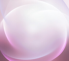 abstract of bubbles with purple light and bokeh background.