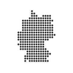 german map logo illustration design