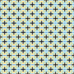 Th light yellow and green mosaic in fashion seamless pattern