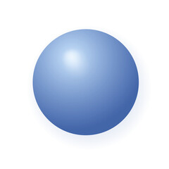 3d blue shape. Magic round ball glass, plastic or metal. Isolated circle shape bubble icon. Hard capsule, soft, matte object, vector illustration design. Abstract ball, 3d shape, glossy orb, molecule.