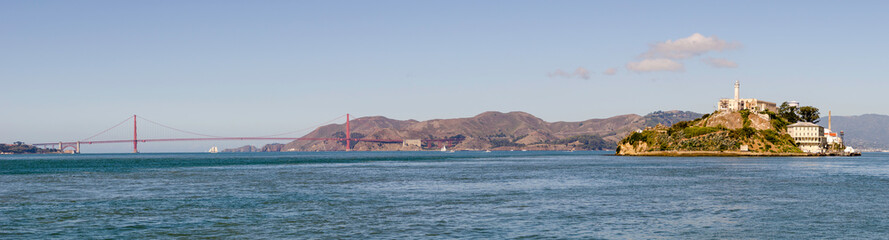 San Francisco, Alcatraz and Golden Gate Bridge. Californian greatness! 