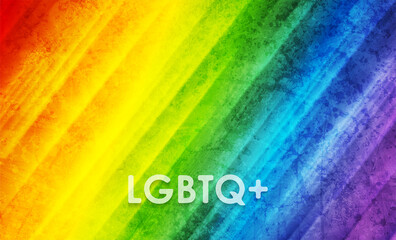 LGBTQ Pride Month abstract colorful grunge stripes vector background