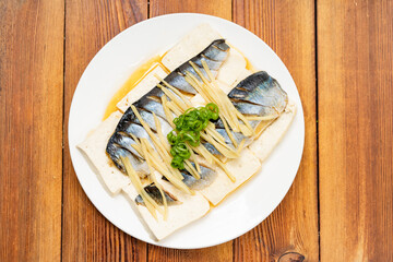 Special Chinese Salted Fish Steamed Tofu