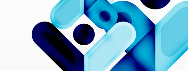 Square and circle minimal abstract background. Vector illustration for wallpaper banner background